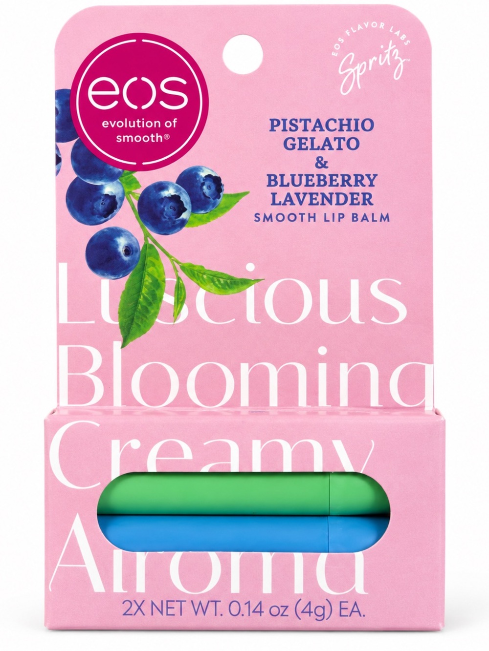eos Pistachio Gelato & Blueberry Lavender Lip Balm Duo